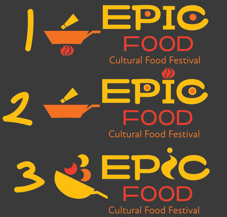 Epic Food Logo Iterations